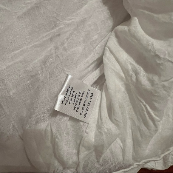 White Swiss Dot Altar’d State Baby Doll Mini Dress — XS - Picture 3 of 6